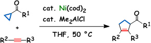 [3+2] Cycloaddition Reaction of Cyclopropyl Ketones with Alkynes Catalyzed by Nickel/Me2AlCl